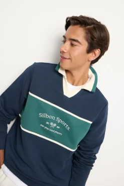 Sudadera cuello polo silbon sports