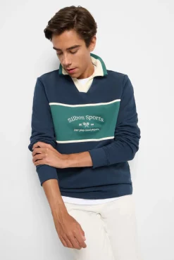 Sudadera cuello polo silbon sports