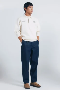 Sudadera cuello rugby