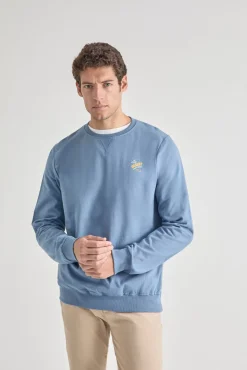 Sudadera de cuello redondo estampada