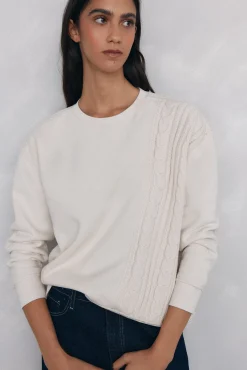 Sudadera detalle trenzado