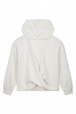 Sudadera drapeado blanco