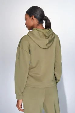 Sudadera drapeado kaki