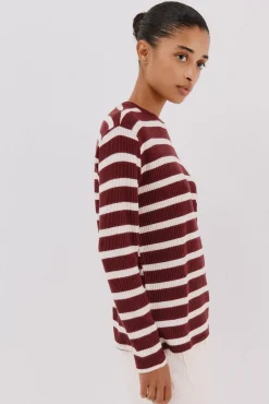 Sudadera estructura rayas