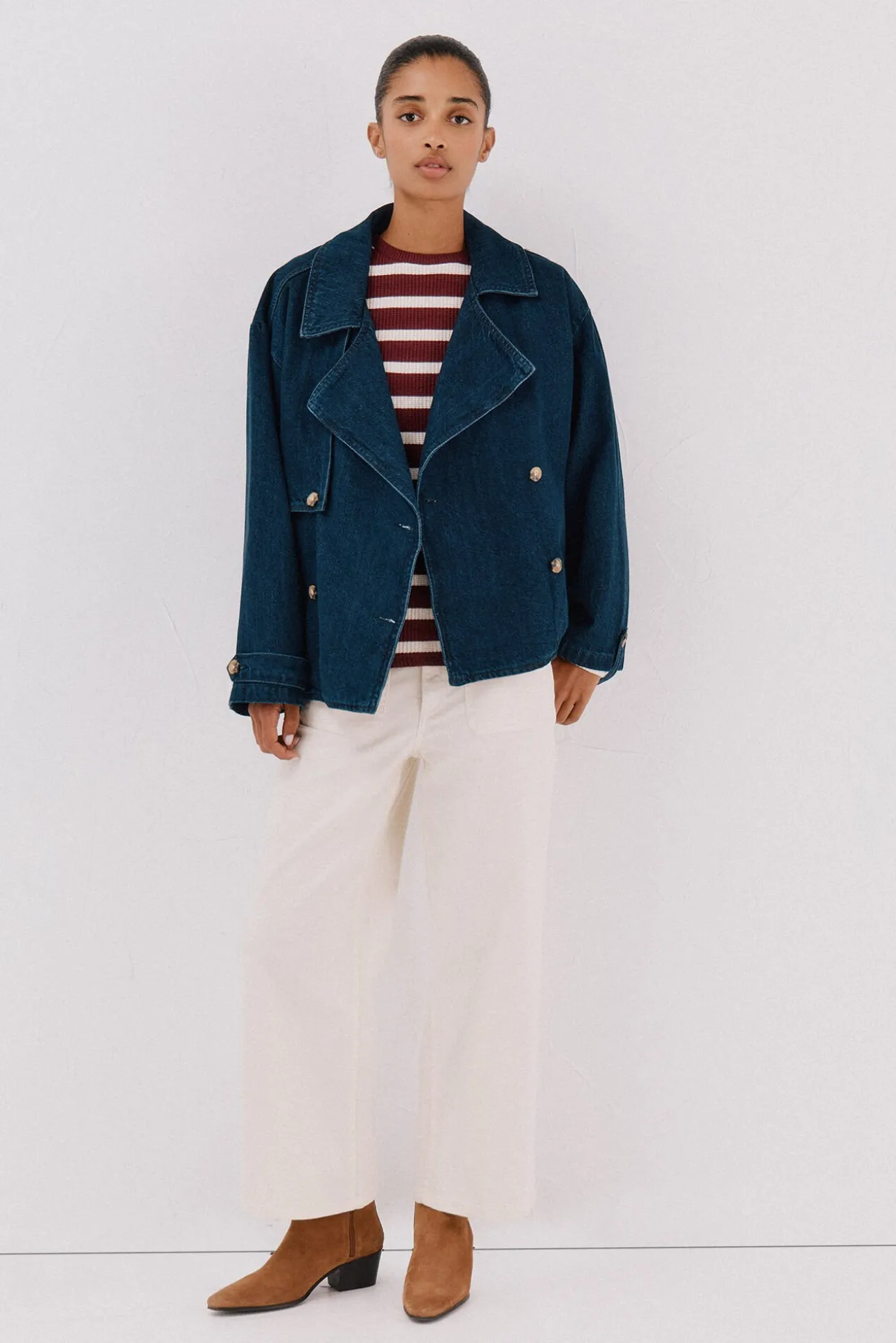 Sudadera estructura rayas