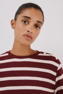 Sudadera estructura rayas