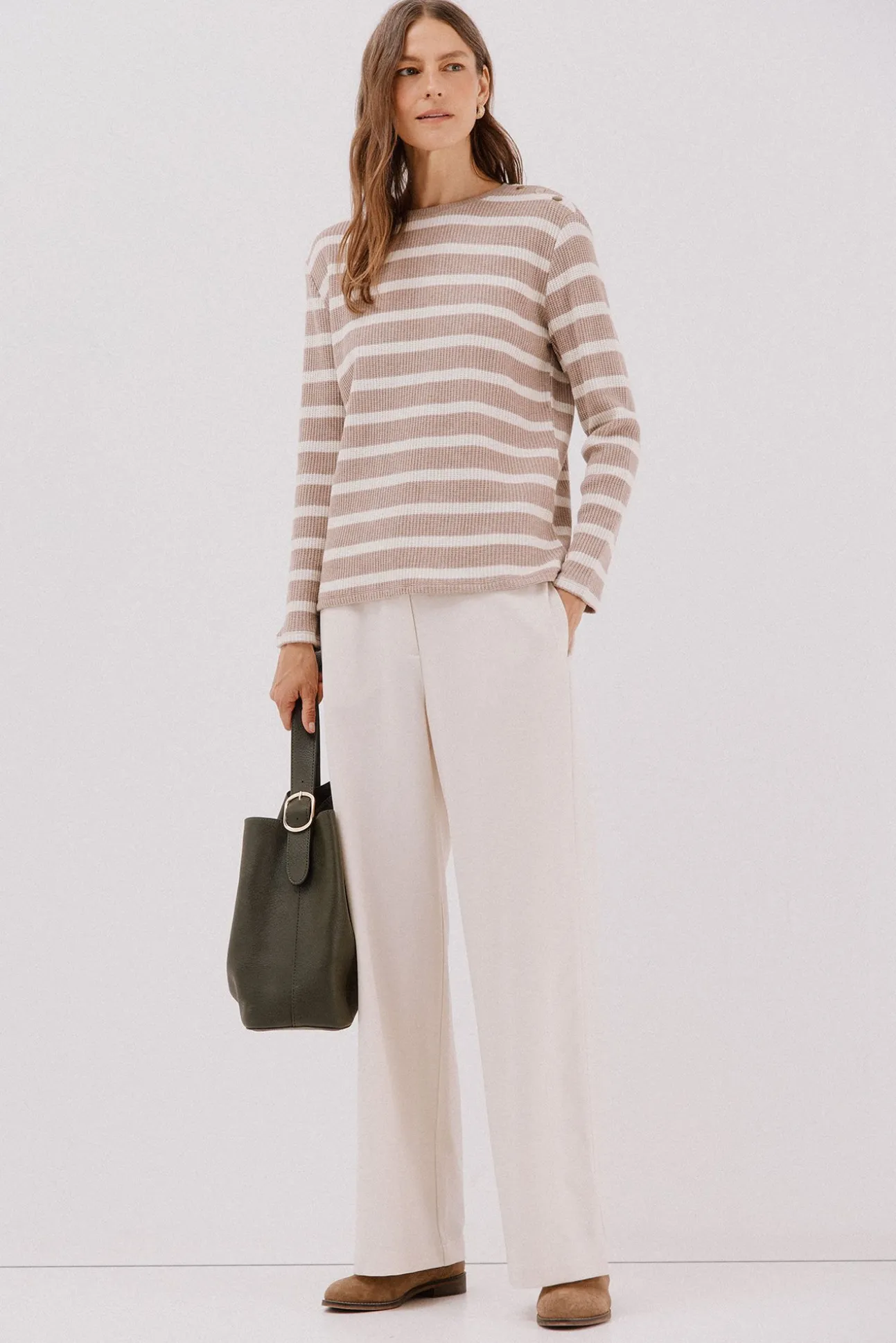 Sudadera estructura rayas