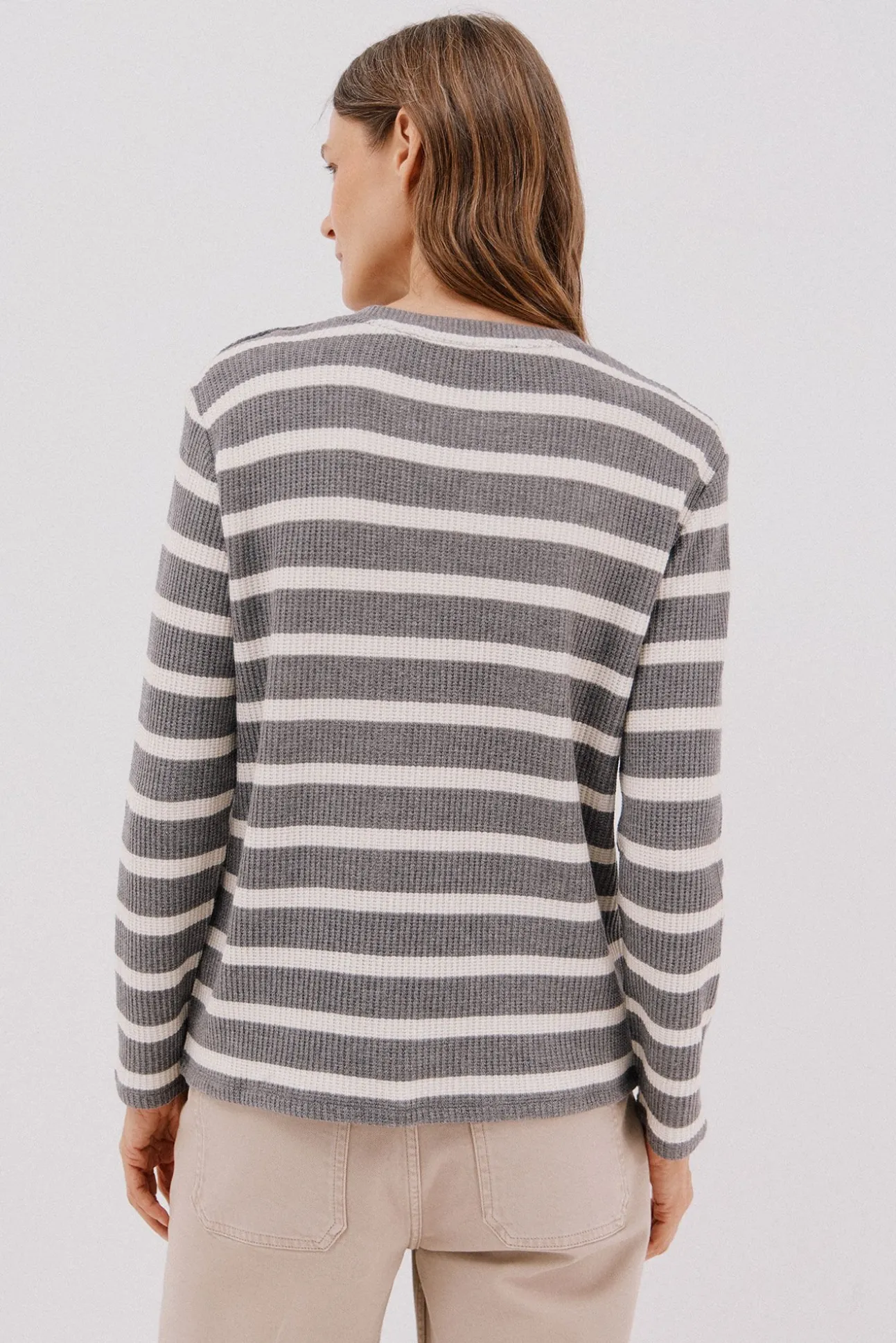 Sudadera estructura rayas