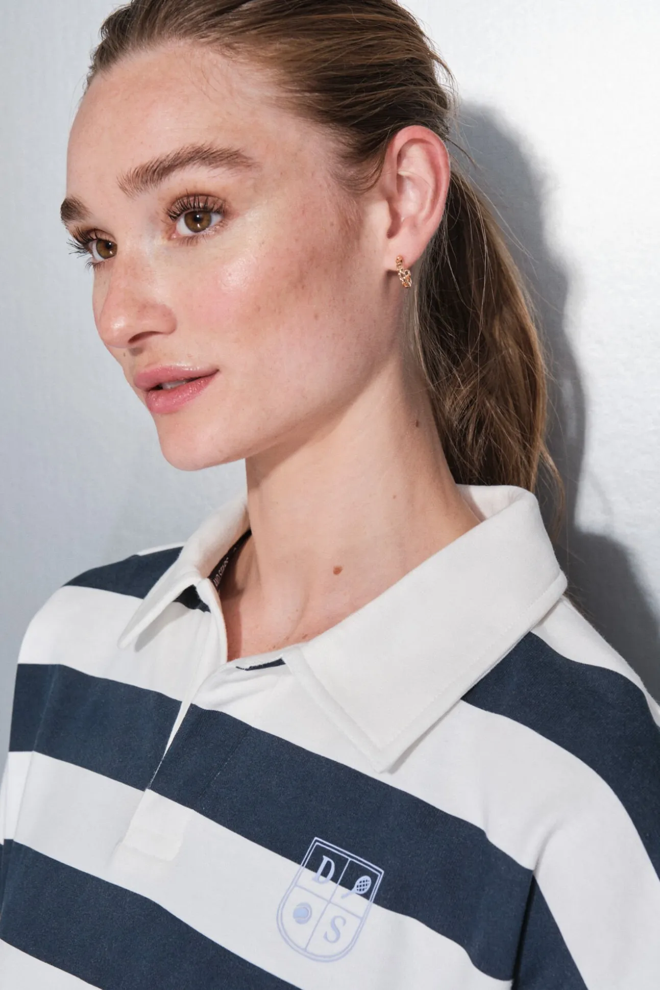 Sudadera felpa 100% algodón estampado rayas