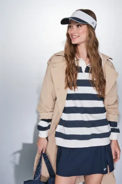 Sudadera felpa 100% algodón estampado rayas