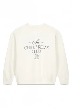 Sudadera felpa algodón blanco