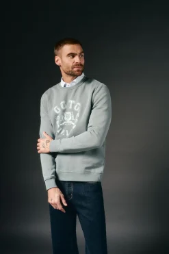 Sudadera gráfica cuello caja