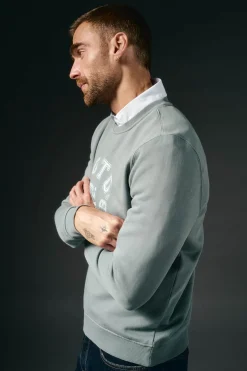 Sudadera gráfica cuello caja