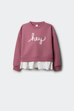Sudadera "hey" niña.