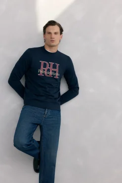 Sudadera logo cuello caja