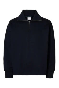 Sudadera media cremallera 100% algodón orgánico