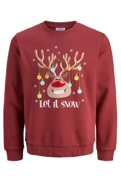 Sudadera navideña cuello redondo