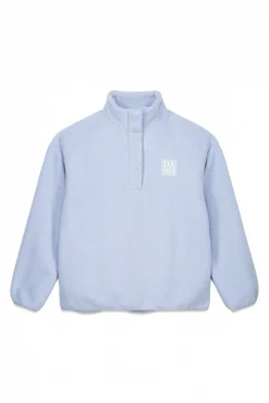 Sudadera polar cremallera azul bebé