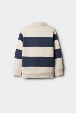 Sudadera polera rayas niño