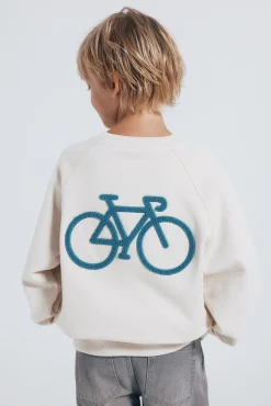 Sudadera sin capucha bici niño