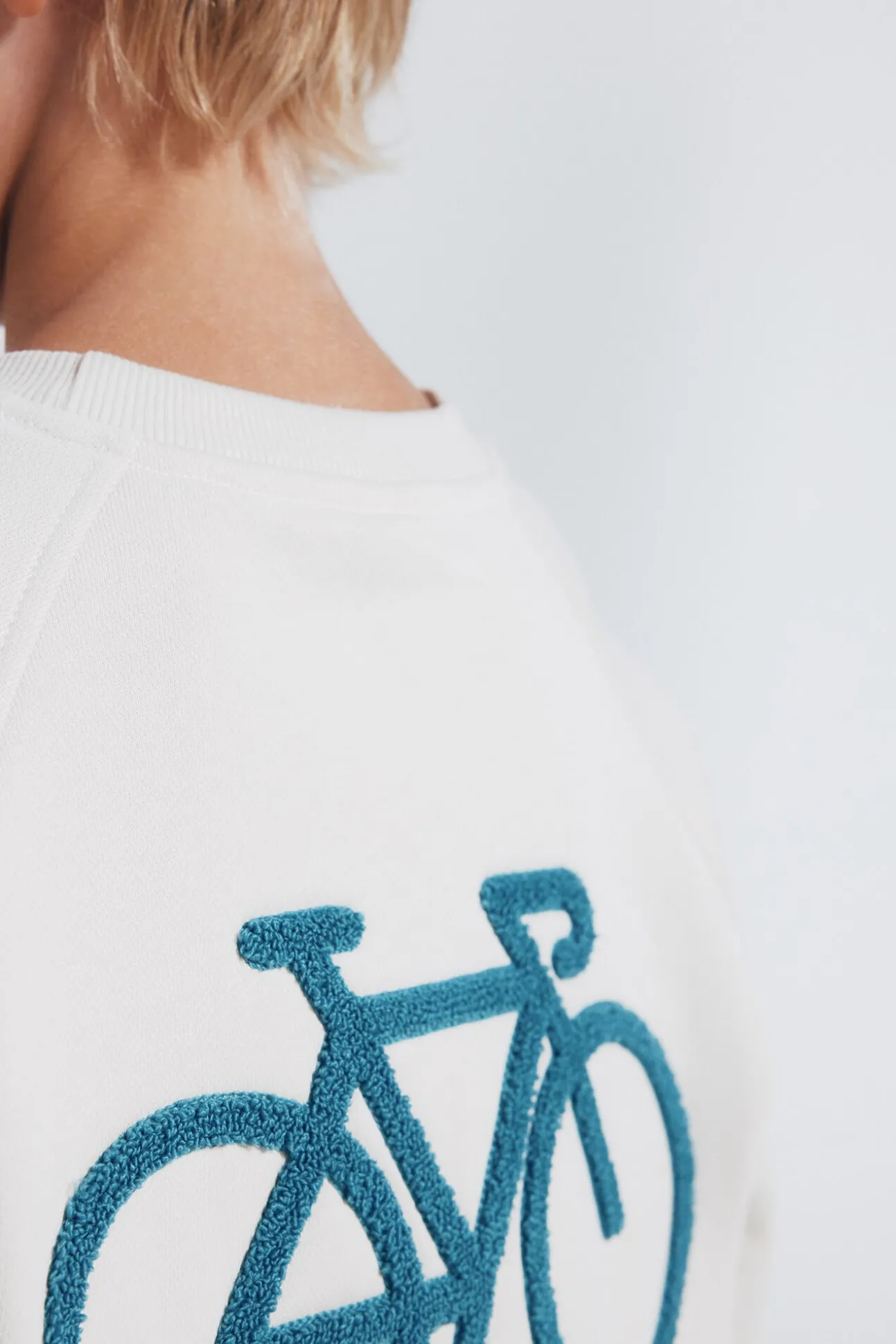 Sudadera sin capucha bici niño