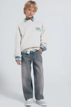 Sudadera sin capucha bici niño