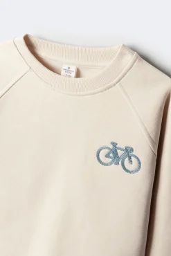 Sudadera sin capucha bici niño