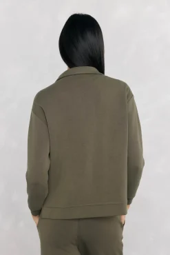 Sudadera soft touch cuello perkins