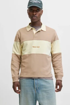 Sudadera tipo polo franja