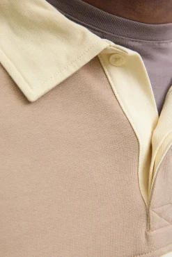 Sudadera tipo polo franja