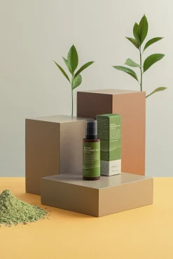 Suero de té verde profundo