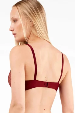 Sujetador bralette encaje floral efecto push up