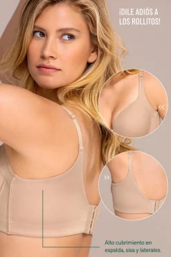 Sujetador de push up suave y cubrimiento alto en sisa y espalda Cover Bra