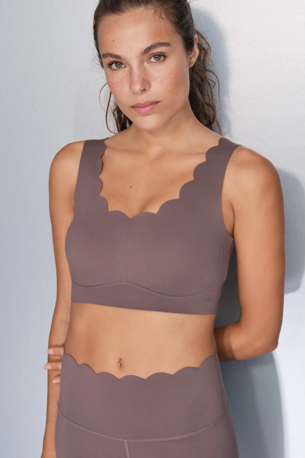 Sujetador deportivo COMPRESSIVE marrón