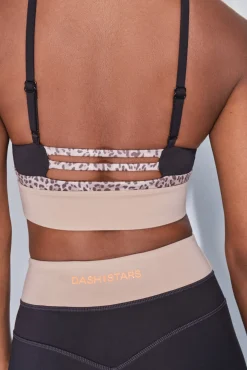 Sujetador deportivo 4D STRETCH negro animal print