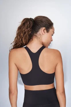 Sujetador deportivo 4D Stretch blanco y negro