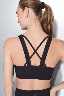 Sujetador deportivo negro SEAMLESS FIT