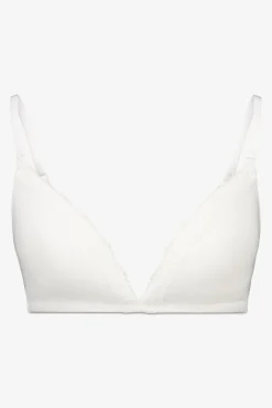 Sujetador 'maternity' CHARMING canalé blanco