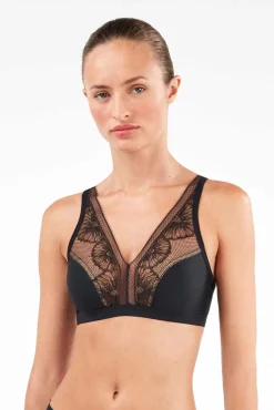 Sujetador negro sin relleno