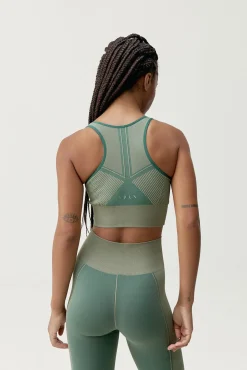 Sujetador top deportivo Buddha verde