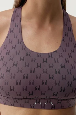 Sujetador top deportivo Monogram morado
