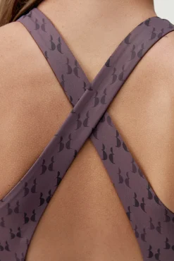 Sujetador top deportivo Monogram morado