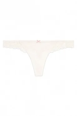 Tanga encaje cintura gris