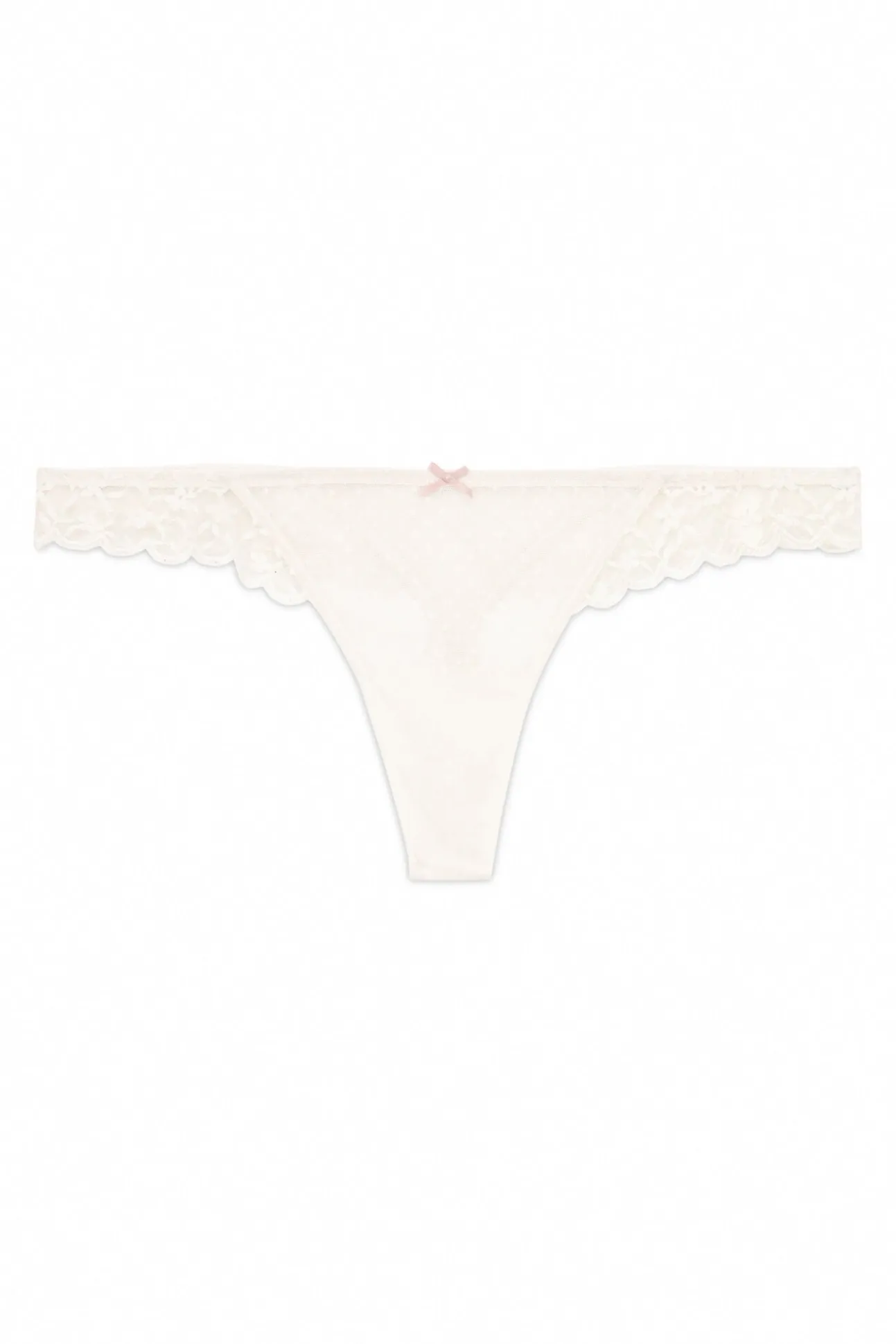 Tanga encaje cintura gris