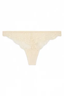 Tanga encaje nude