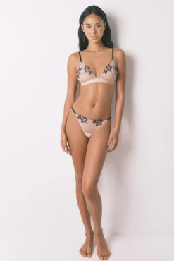 Tanga tul bordado negro