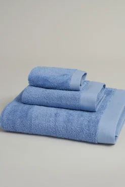 Toalla baño wonder 550g rizo americano azul 150x100