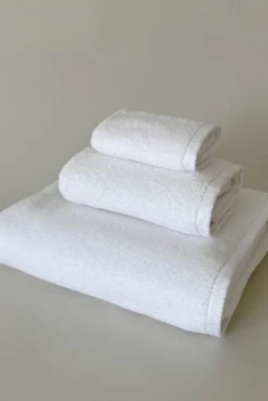 Toalla manos asana 600g/m2 zero twist blanco 50x100