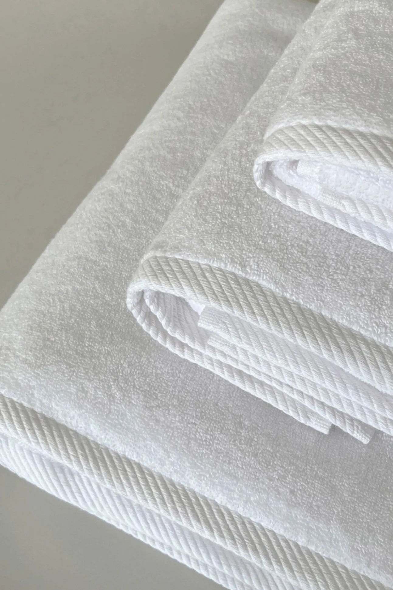 Toalla manos asana 600g/m2 zero twist blanco 50x100