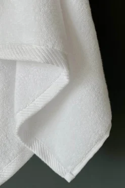 Toalla tocador asana 600g/m2 zero twist blanco 30x50